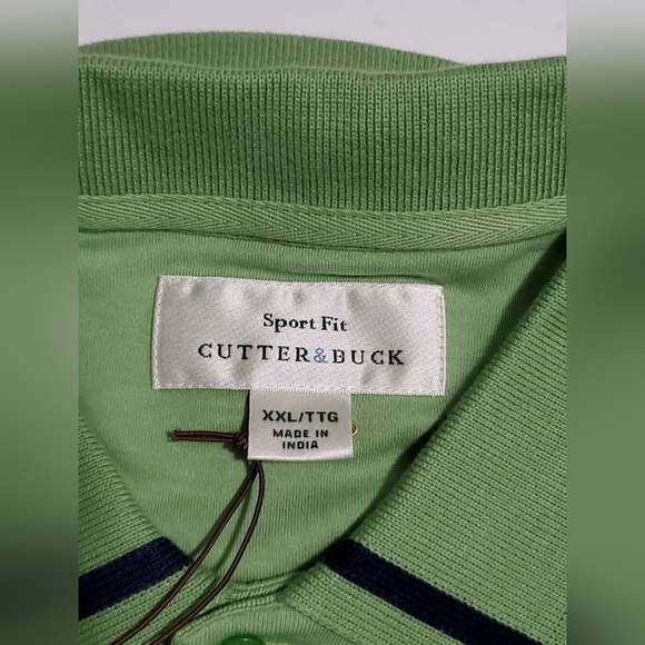 Cutter & Buck Mens Green Shirt XXL  100% Pima cotton - Picture 8 of 12